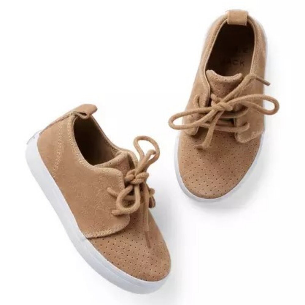 Janie and Jack Boys Suede Perforated Sneaker Size 11 toddler